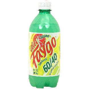 Faygo 60/40 diet grapefruit lime soda pop 20oz