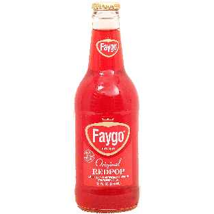 Faygo  original redpop, strawberry flavor soda, 100% cane sugar12fl oz