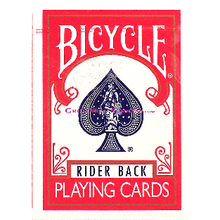 Bicycle  rider back playing cards 1ct