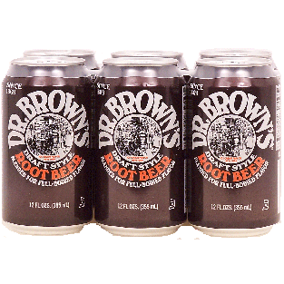 Dr. Brown's  draft style root beer blended for full-body, 12-fl. oz6pk