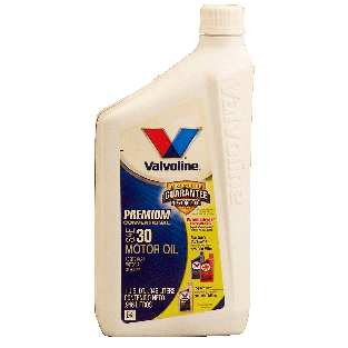 Valvoline  sae 30 motor oil, premium conventional  1qt