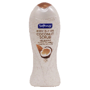 Softsoap  body butter coconut scrub body buff wash 15fl oz