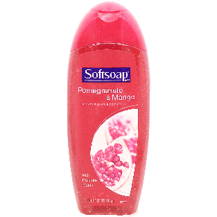 Softsoap  moisturizing body wash, pomegrante & mango scent, wit18fl oz