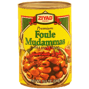 Ziyad Premium foule mudammas, small fava beans 15.5oz