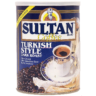 Sultan  turkish style dark roast ground coffee 14-oz