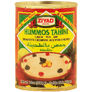 Ziyad Hummos Tahini chick pea dip, hot spicy 14oz