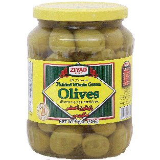 Ziyad All Natural pickled whole green olives 16oz