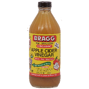 Bragg  raw - unfiltered organic apple cider vinegar 16fl oz
