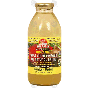 Bragg  organic apple cider ginger spice vinegar all natural dri16fl oz