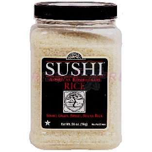 Rice Select Sushi american koshihikari rice short grain, sweet, st36oz