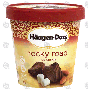 Haagen-Dazs  rocky road, chocolate ice cream with marshmallow 14-fl oz