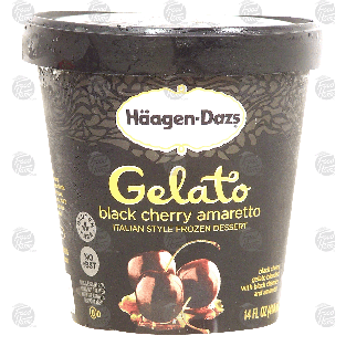 Haagen-Dazs Gelato black cherry amaretto italian style frozen 14-fl oz