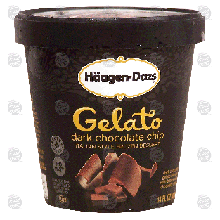 Haagen-Dazs Gelato dark chocolate chip italian style frozen de14-fl oz