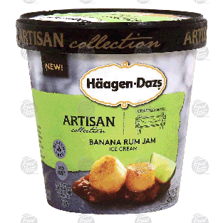 Haagen-Dazs Artisan Collection banana rum jam ice cream 14-fl oz