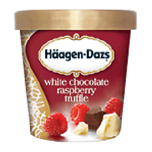 Haagen-Dazs Ice Cream White Chocolate Raspberry Truffle 14-fl oz