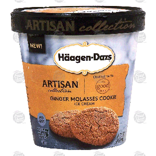 Haagen-Dazs Artisan Collection ginger molasses cookie ice crea14-fl oz