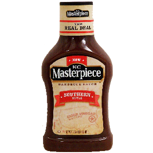 KC Masterpiece Kettle Cooked apple cider vinegar barbecue sauce  17oz