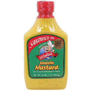 Woeber's Sandwich Pal jalapeno mustard 16oz