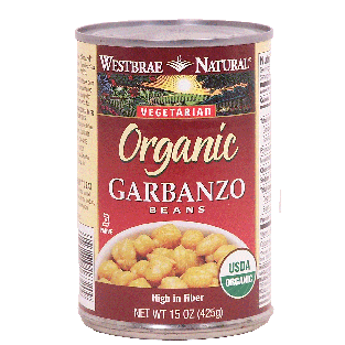 Westbrae Organic garbanzo beans, vegetarian  15oz