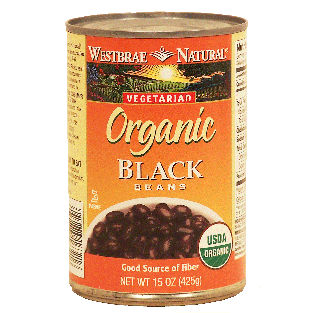 Westbrae Organic black beans, vegetarian  15oz