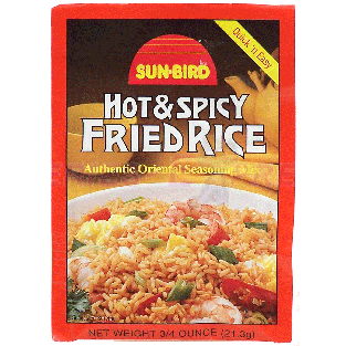 Sunbird  fried rice hot spicy authentic oriental seasoning dry m0.75oz