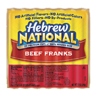 Hebrew National Franks Beef 7 Ct 12oz