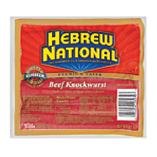 Hebrew National Knockwurst Beef 4 Ct 12oz