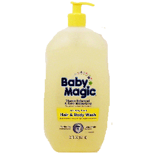 Baby Magic  hair & body wash, soft baby scent 30fl oz