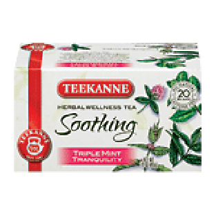 Teekanne Soothing triple mint tranquility herbal wellness tea, c1.41oz