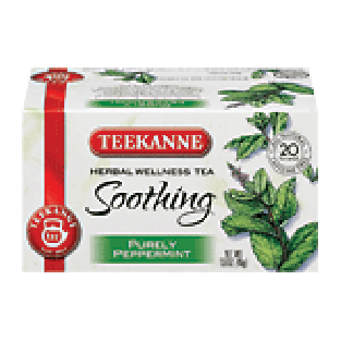 Teekanne Soothing purely peppermint herbal wellness tea, caffein1.59oz