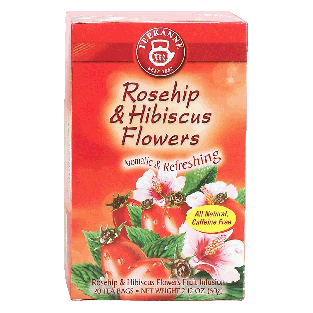 Teekanne  rosehip & hibiscus flowers fruit infusion tea, 20-bags2.12oz