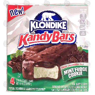 Klondike Kandy Bars mint fudge cookie light ice cream topped w11-fl oz