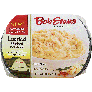 Bob Evans Flavorful Selections loaded mashed potatoes, serves 3-4 20oz
