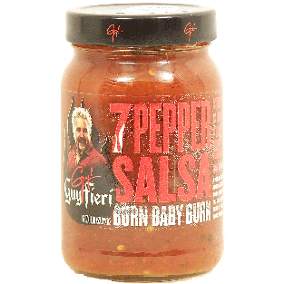 Guy Fieri Burn Baby Burn 7 pepper salsa, hot 16oz