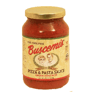 Buscemi's  pizza & pasta sauce original family recipe 15.5oz