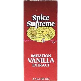 Spice Supreme  extract, vanilla imitation 2fl oz