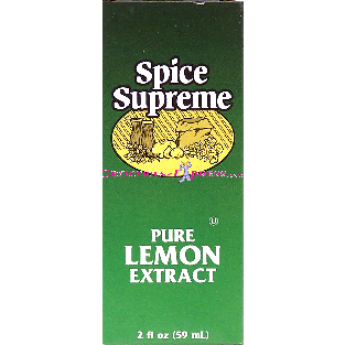 Spice Supreme  extract, lemon pure  2fl oz