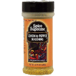 Spice Supreme  lemon & pepper seasoning salt 8.75oz