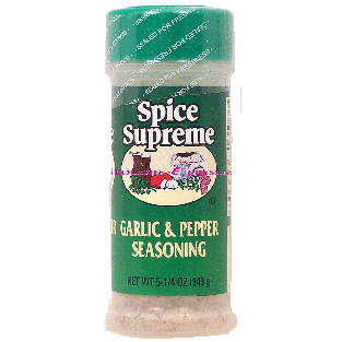 Spice Supreme  garlic & pepper seasoning 5.25oz
