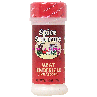 Spice Supreme  meat tenderizer, unseasoned 6.25oz