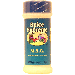 Spice Supreme  msg (monosodium glutamate) 4.25oz