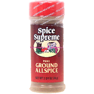 Spice Supreme  allspice, pure ground 2.75oz