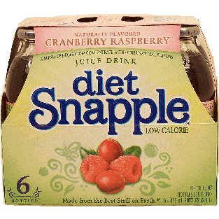Snapple  cranberry raspberry low calorie juice drink, 16-fl. oz. 6pk