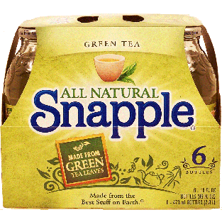 Snapple All Natural green tea, 16-fl. oz. 6pk