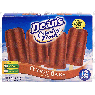 Dean's Country Fresh fudge bars, fat free, 12 pack 30-fl oz