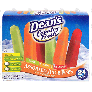 Dean's Country Fresh assorted juice pops made with real fruit 42-fl oz