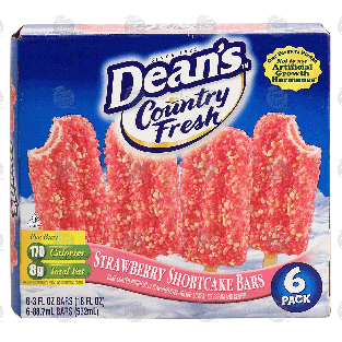 Dean's Country Fresh strawberry shortcake bars; cake coated st18-fl oz