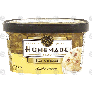 Homemade  butter pecan ice cream 1.5-qt