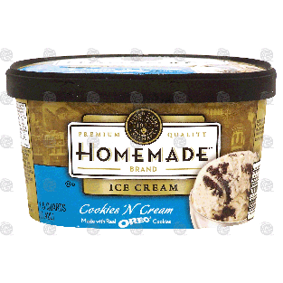 Homemade Oreo cookies 'n cream ice cream 1.5-qt
