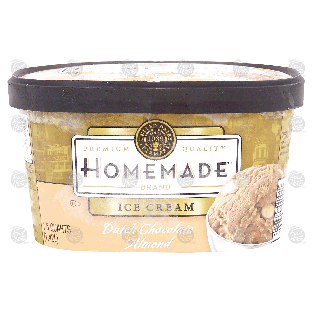 Homemade  dutch chocolate almond ice cream 1.5-qt